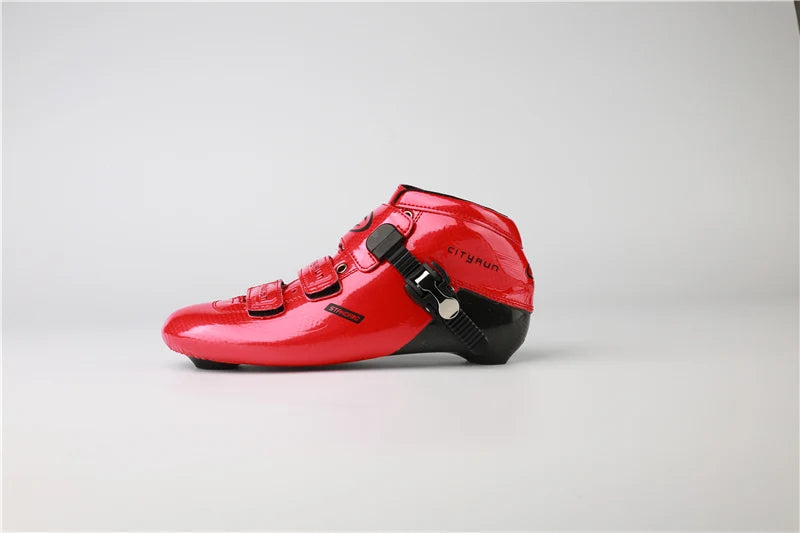 Patines de velocidad en línea de fibra de carbono de 6 capas Cool Edition para jugadores de carreras profesionales, rueda de PU de pista interior de alta elasticidad 85A