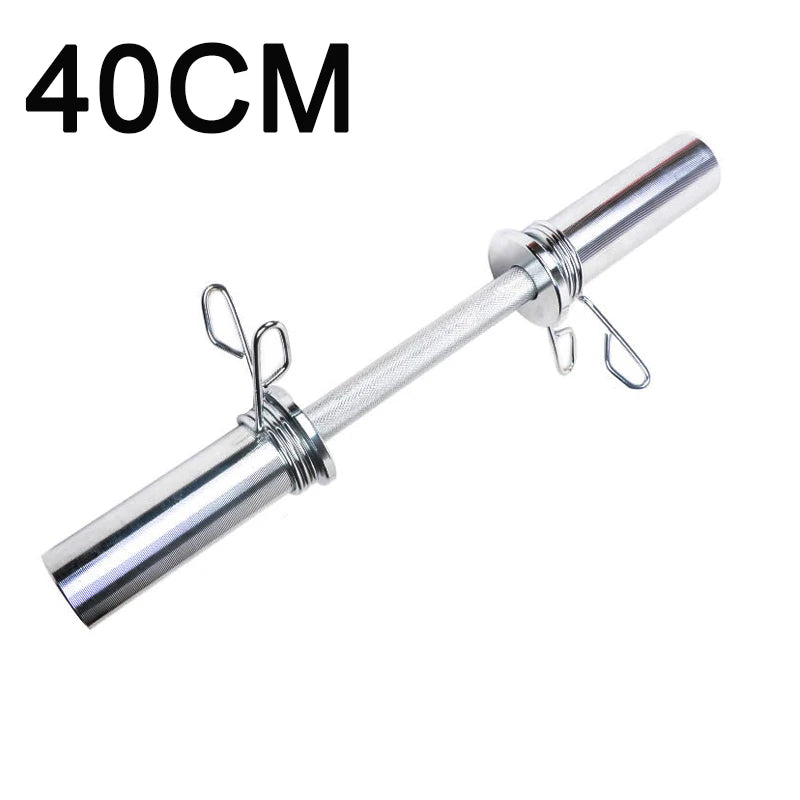 Varilla Universal para mancuernas con orificio de 5CM, 40cm, 50cm, barra de barra corta galvanizada para gimnasio en casa, equipo de Fitness para hombres
