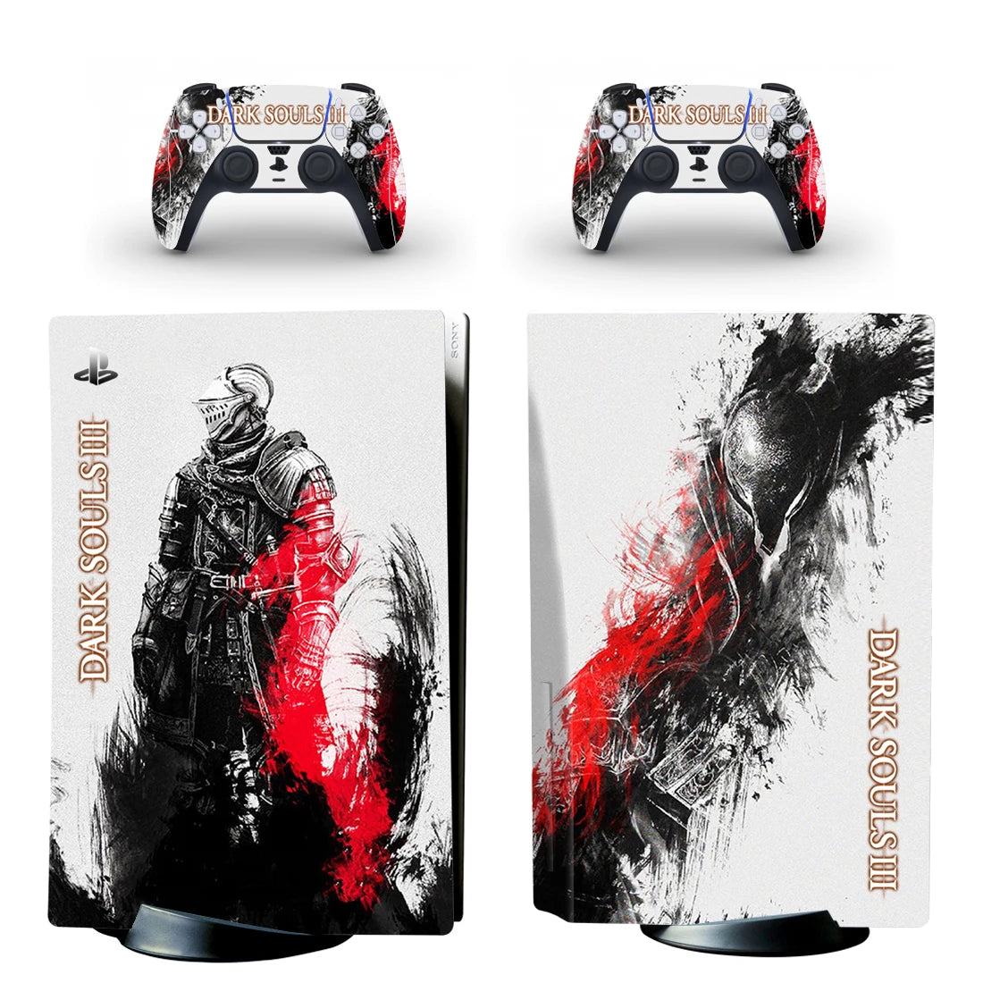 Adhesivo de vinilo para consola y mandos de PS5: Edición estándar con diseño de Dark Souls