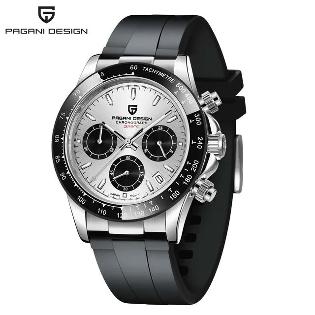 PAGANI DESIGN New 40 Men's Quartz Watch Sapphire Luxury Chronograph Stainless Steel Waterproof Men's Was Watch Relogio Masculino