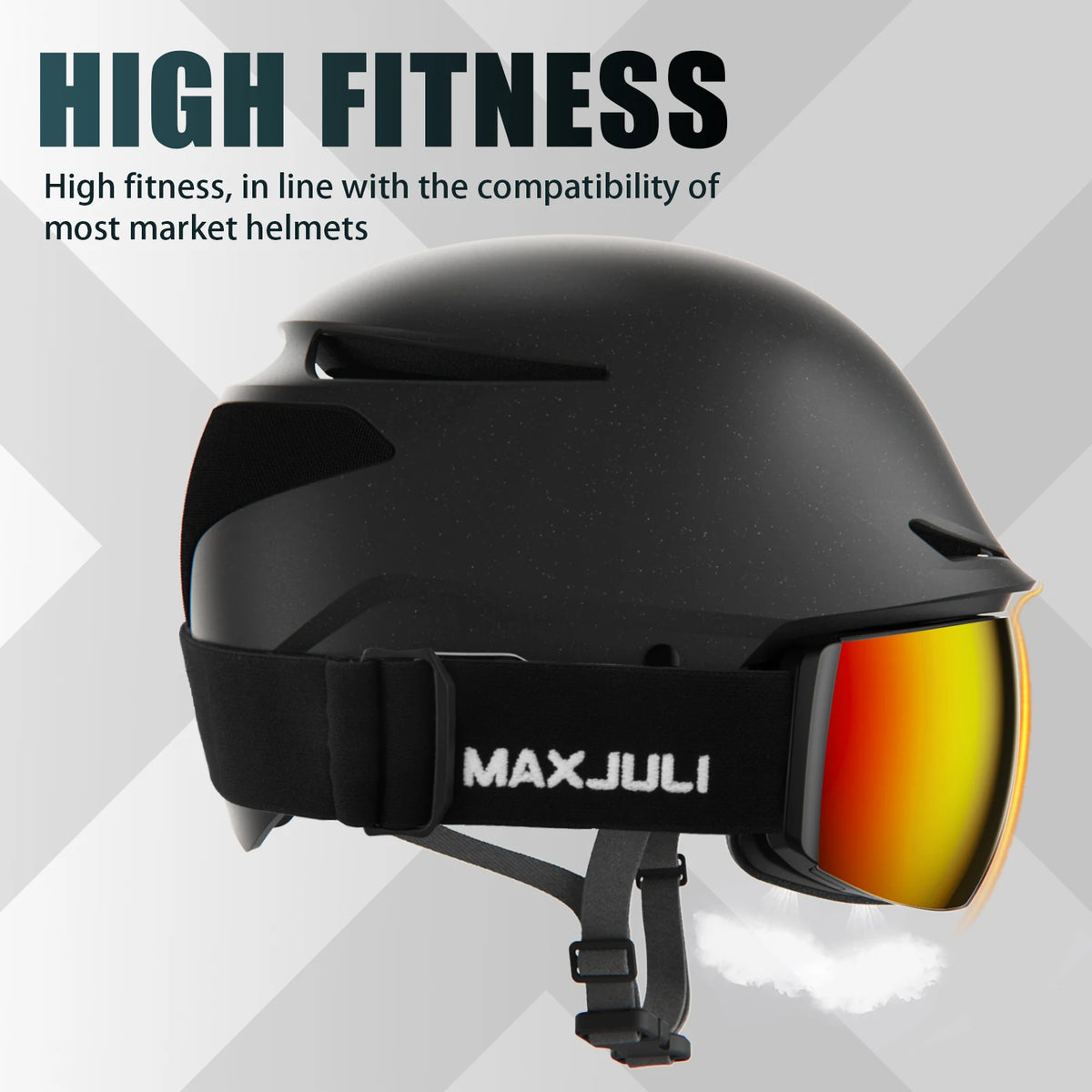 MAXJULI gafas de esquí magnéticas profesionales lentes de doble capa antiniebla UV400 gafas de esquí Snowboard moto de nieve para hombres y mujeres M6