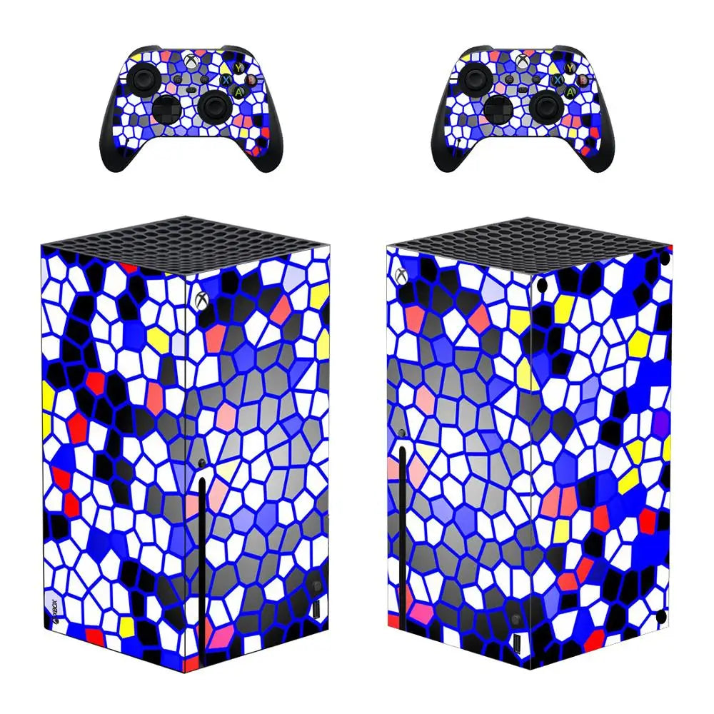 Diseño personalizado de pegatina de piel, cubierta de calcomanía para consola Xbox Series X y 2 controladores Xbox Series X, pegatina de vinilo.