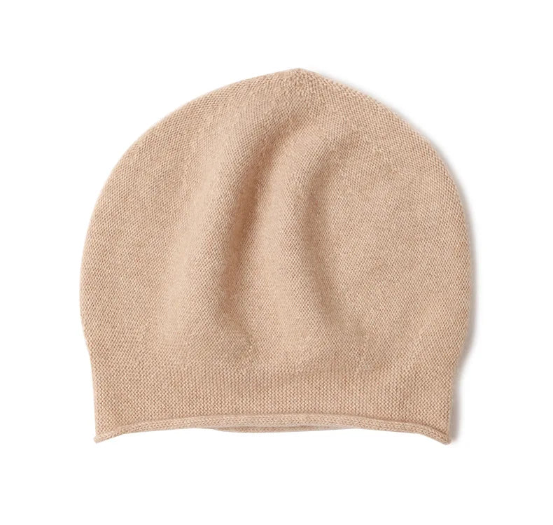 Gorro de Cachemira para mujer, gorro de Cachemira Natural auténtica para hombre, Unisex, cálido, cómodo, tejido a mano, gorro de Cachemira para niño, tejido sin costuras