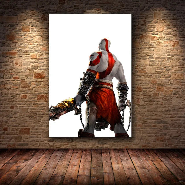Figuras en alta definición de God of War, pósteres de juegos y lienzos impresos, cuadros artísticos de pared para la decoración del hogar y la sala de estar