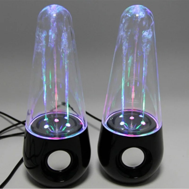 Altavoces de agua danzantes con luz LED, altavoz de fuente, caja de sonido estéreo HIFI, altavoz envolvente 3D para PC, teléfono, tableta y reproductor de juegos