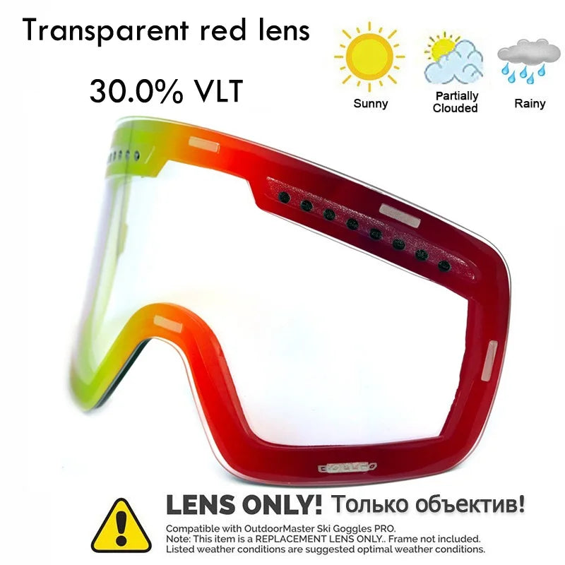 Gafas de esquí para esquiar, gafas magnéticas de doble lente para montañismo, gafas de esquí antiniebla UV400, máscara para moto de nieve para hombres y mujeres