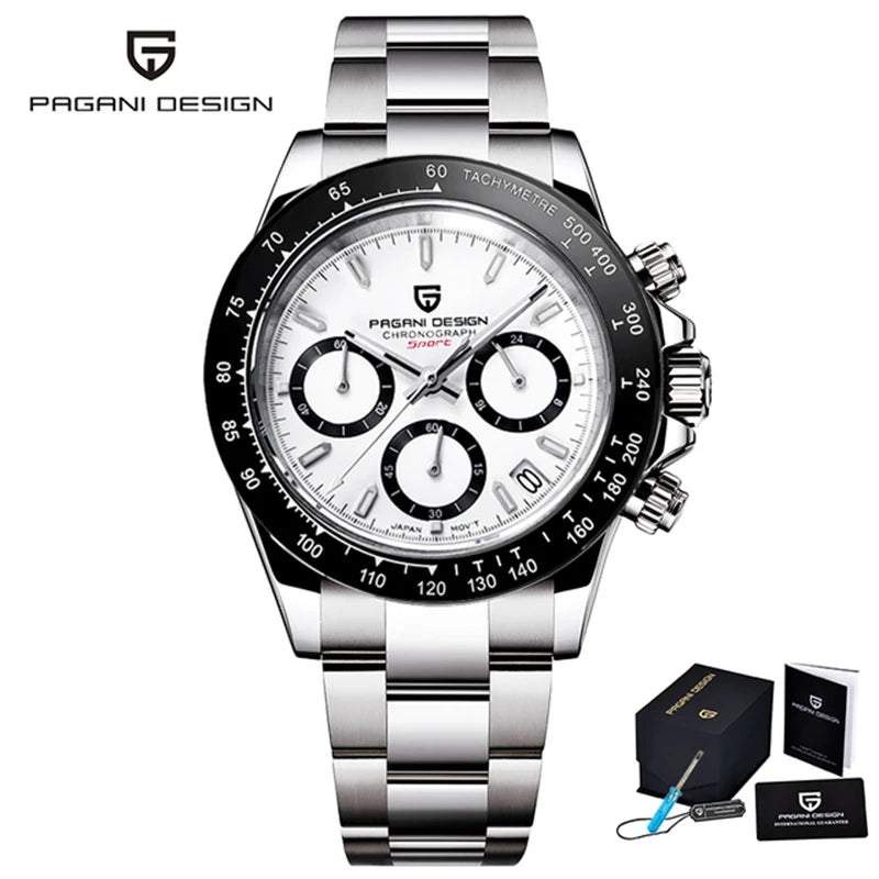 PAGANI DESIGN Men's Watches 2026 Top Brand Sports Men Quartz Wristwatches Waterproof Stainless Steel Business Clock Reloj Hombre