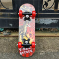 Monopatín para niños de 43cm, tabla de Skate de doble roca de arce, patin para niños, patines adhesivos de dibujos animados, patines para niños, Longboard