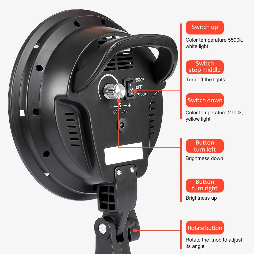 Kit de fotografía de luz Softbox, trípode de fotografía de 2M para luz de disco de caja suave Led de 45W, soporte de estudio fotográfico, iluminación, lámpara de grabación de vídeo