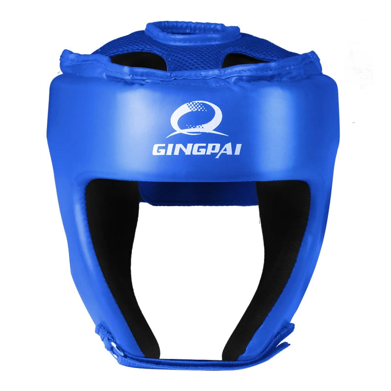 Casco de MMA Negro, Azul y Rojo para Adultos, Hombres y Mujeres, para Entrenamiento de Muay Thai, Kick Boxing, Protección de Cabeza, Protector de Sanda