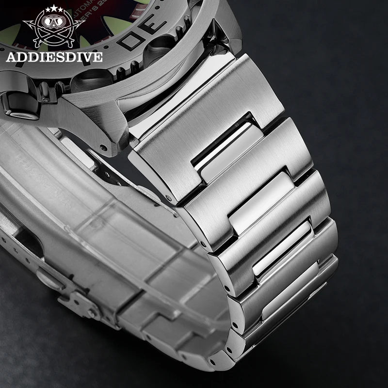 Reloj de buceo para hombre ADDIESDIVE AD2103 de 42 mm con movimiento NH36A, bisel de acero con indicador de día y semana, estilo Captain Willard Monster