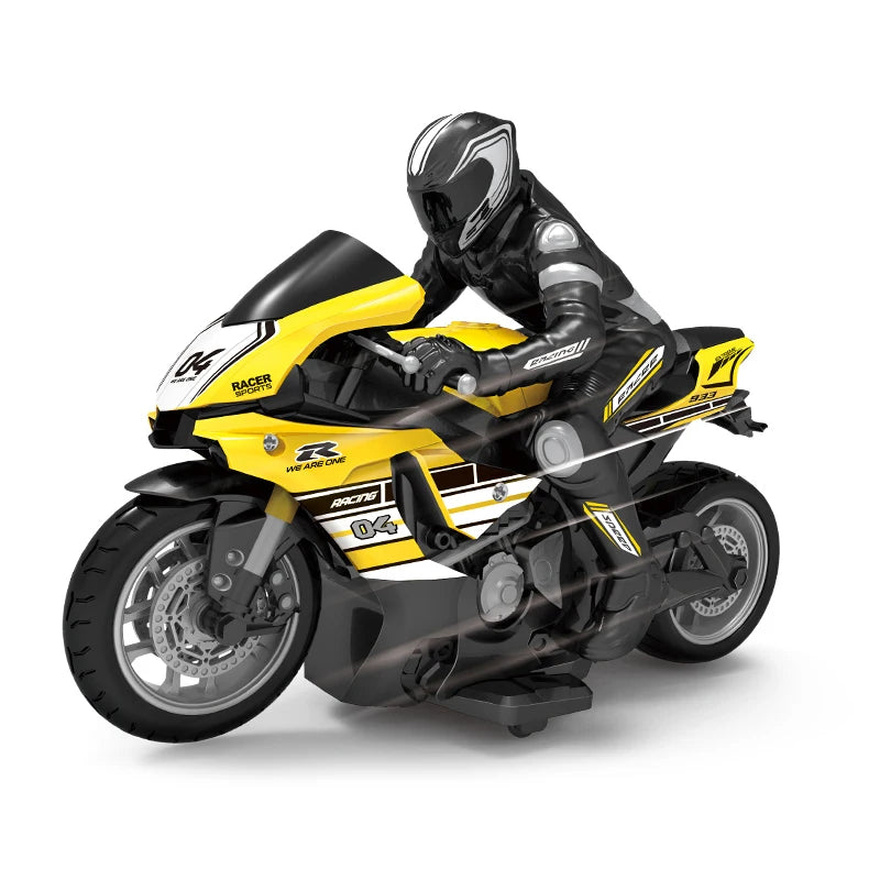 High Speed 2.4G 1/10 Electric Power RC Motorcycle 4 Channel Engine Assembly Remote Control Racing Motorcycles Toys for Boys Gift