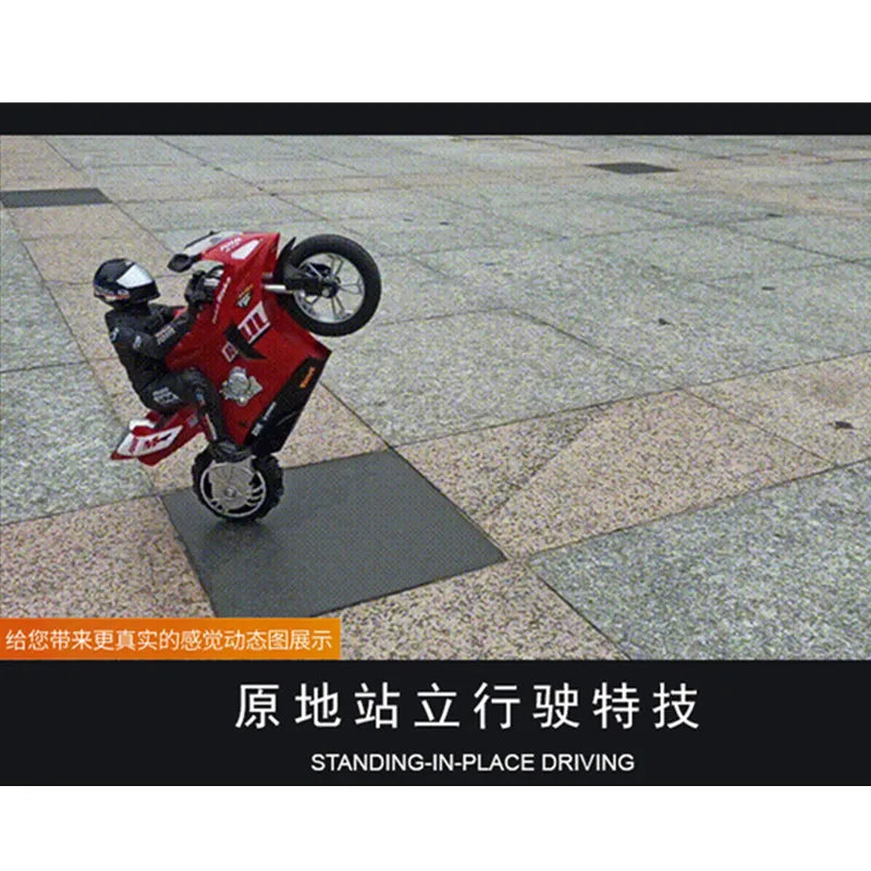 Motocicleta de acrobacias RC con rotación 3D, giros, control remoto 2.4G, moto de acrobacias, coche de carreras de alta velocidad, derrape, a prueba de golpes, juguete de autoequilibrio