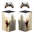 Pegatina protectora The Walking Dead, cubierta de calcomanía para consola Xbox Series X y 2 controladores Xbox Series X, vinilo adhesivo de piel