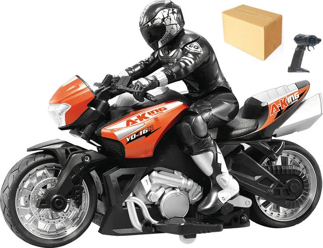 Motocicleta de acrobacias a control remoto de alta velocidad, coche de deriva con rotación de 360 grados, modelo de motocicleta de carreras con 60 minutos de autonomía