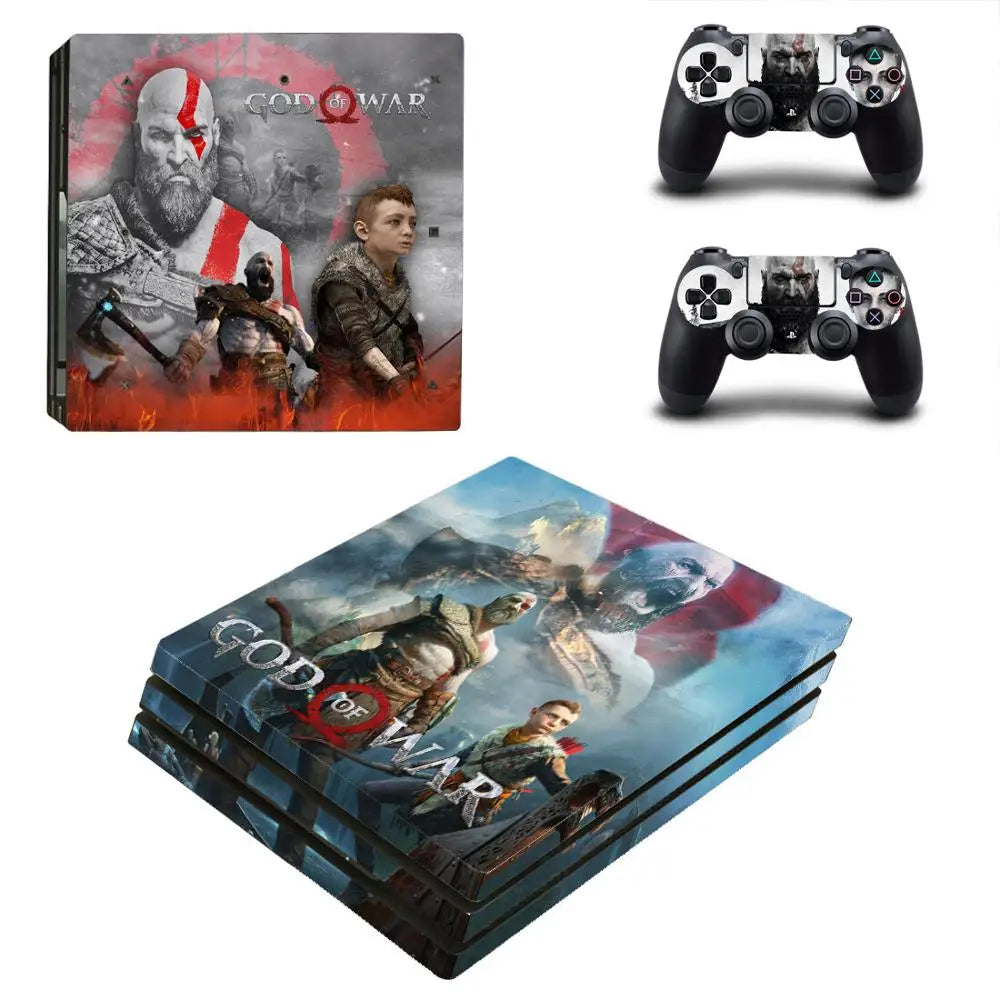 Adhesivo vinilo de God of War para consola PS4 Pro y mando