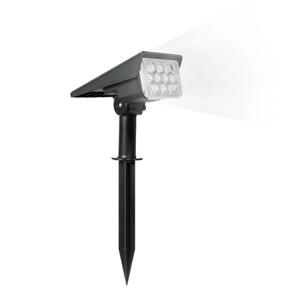 Luz solar de 1/2/4 piezas con temperatura de luz ajustable, luz solar para jardín, lámpara solar para exteriores IP65, foco solar superbrillante