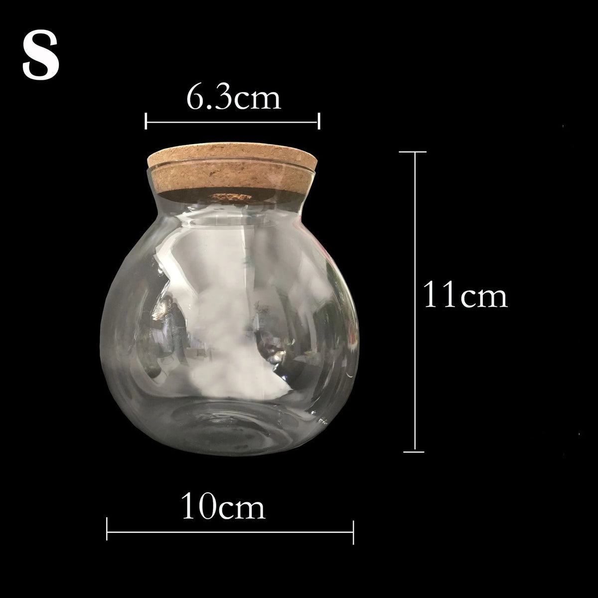 Portable Ecological Bottle Micro Landscape Aquarium Landscape Bucket Fish Tank Office Desktop Glass Ecological Bottle Fish Tank