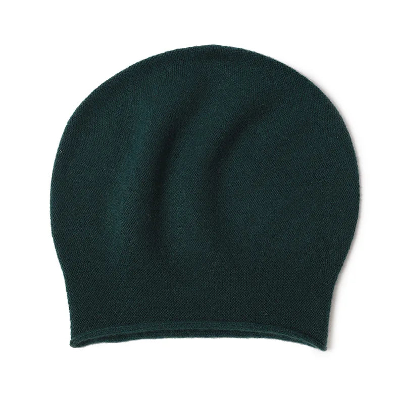 Gorro de Cachemira para mujer, gorro de Cachemira Natural auténtica para hombre, Unisex, cálido, cómodo, tejido a mano, gorro de Cachemira para niño, tejido sin costuras
