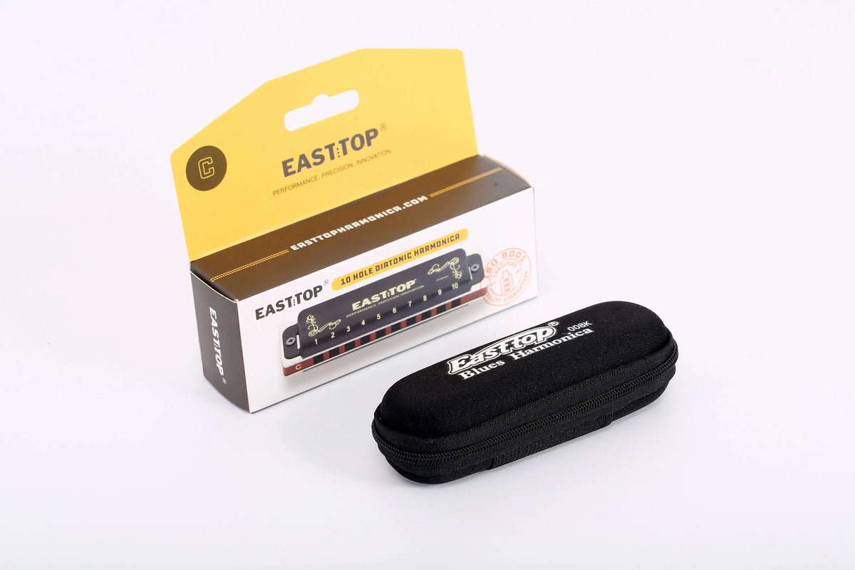 East top nueva armónica diatónica blues T008K, armónica profesional, órgano bucal, para principiantes, jugadores, regalos