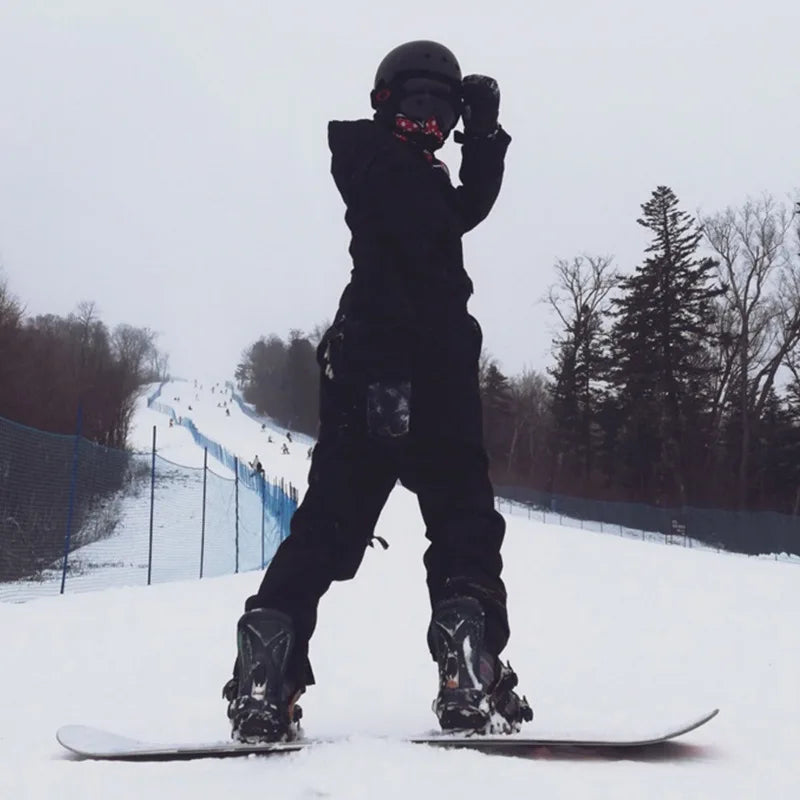 Traje de Snowboard mejorado para hombres y mujeres, ropa de abrigo de invierno, conjunto de esquí impermeable a prueba de viento, chaquetas desmontables, pantalones, ropa