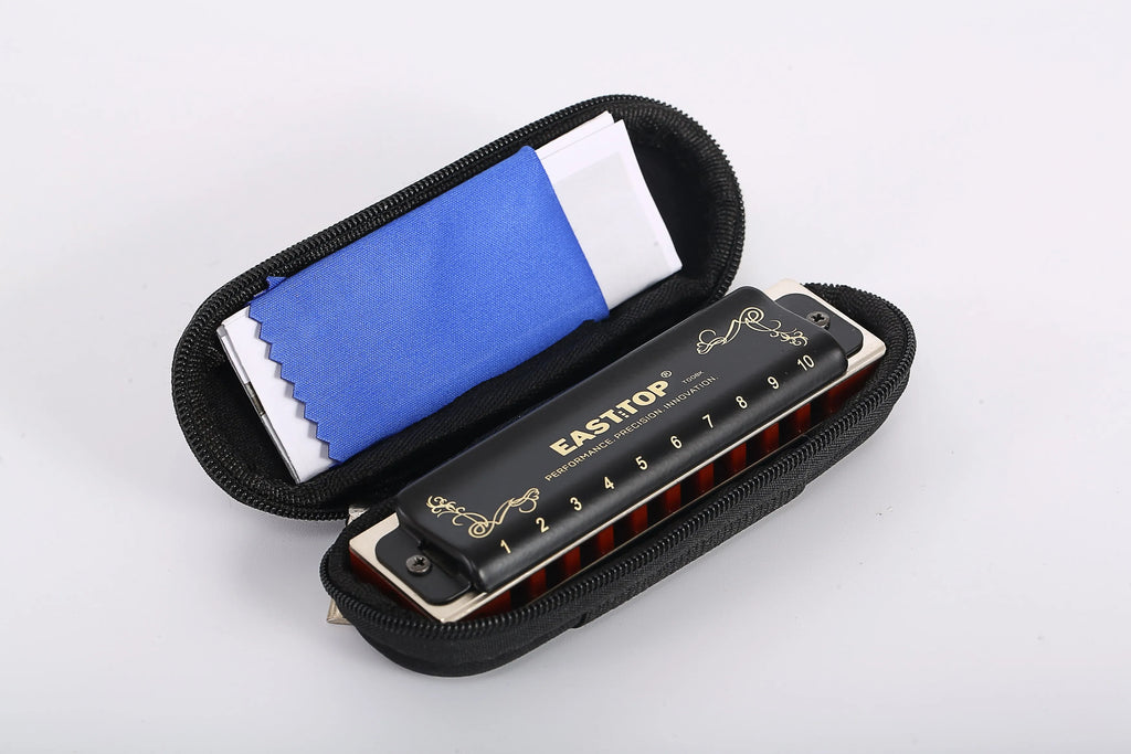 East top nueva armónica diatónica blues T008K, armónica profesional, órgano bucal, para principiantes, jugadores, regalos