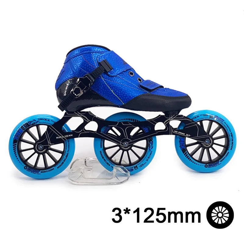 Patines en línea de velocidad ISPORTS, patín de competición de fibra de carbono, Patines de patinaje de carreras callejeras de 3*125mm o 4*100/110mm