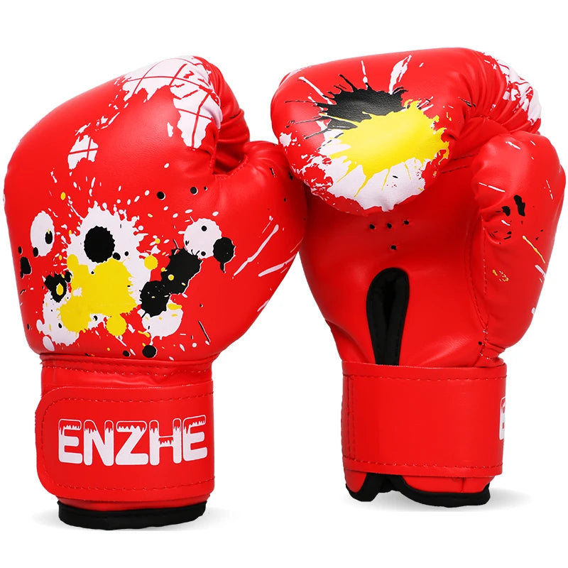 6oz 10oz 12oz hombres mujeres guantes de boxeo transpirable fitness saco de boxeo guante kick boxing MMA guante Muay Thai guantes de patada Protecto