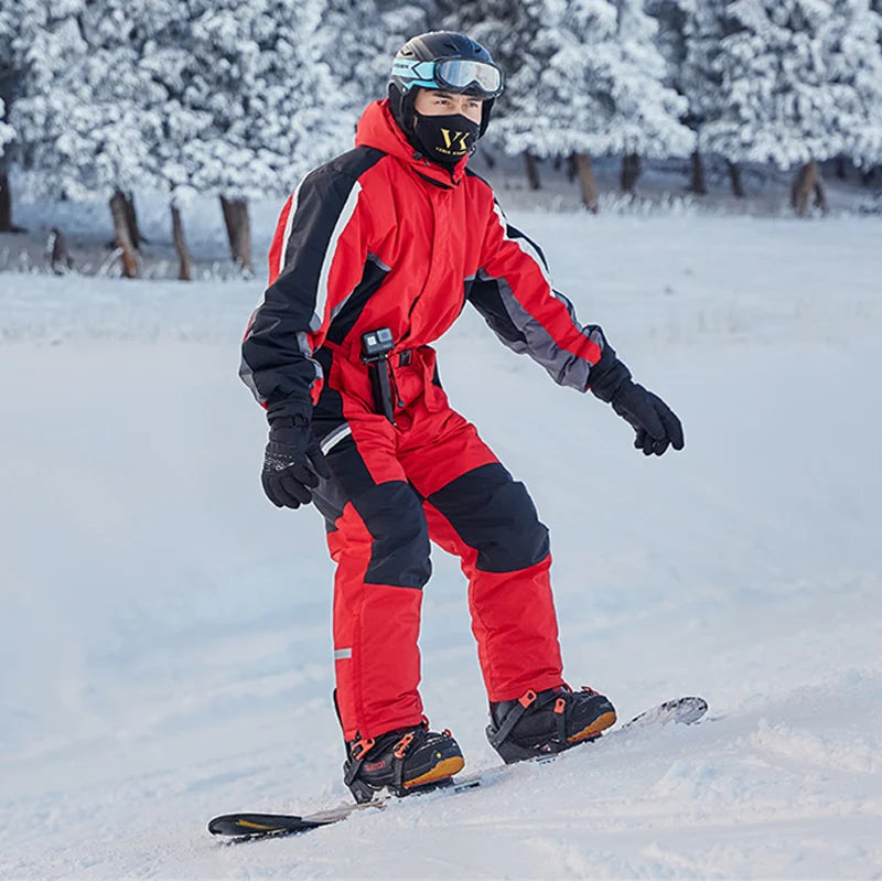 -30 grados hombres mono de nieve invierno hombre esquí monos polar mujeres ropa de snowboard cálido impermeable trajes de nieve masculinos