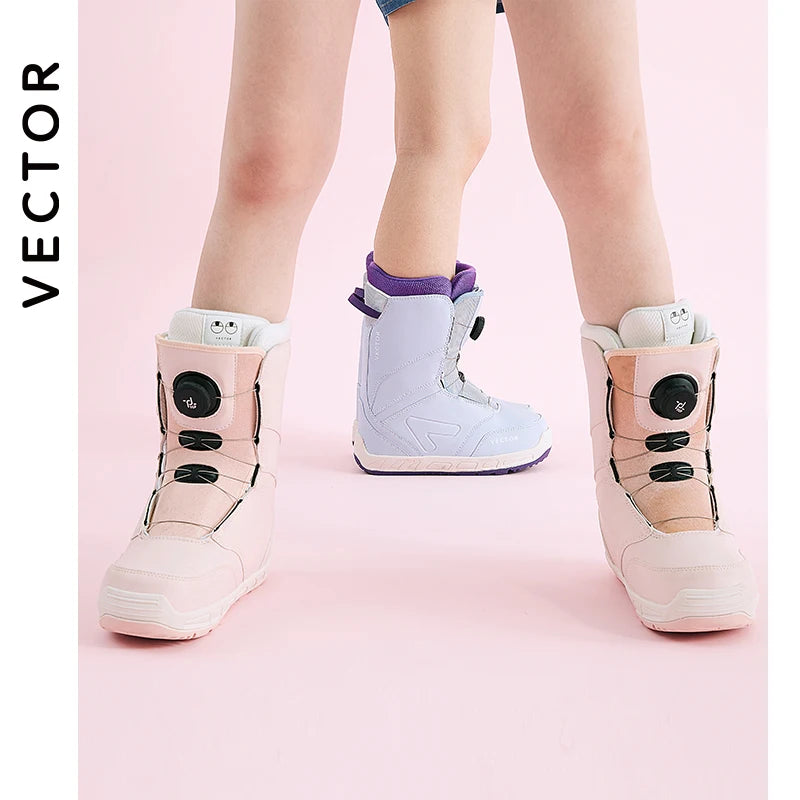 Zapatos de esquí profesionales para hombre y mujer, botas de Snowboard impermeables cálidas, botas de nieve transpirables de cuero antideslizante, equipo de esquí