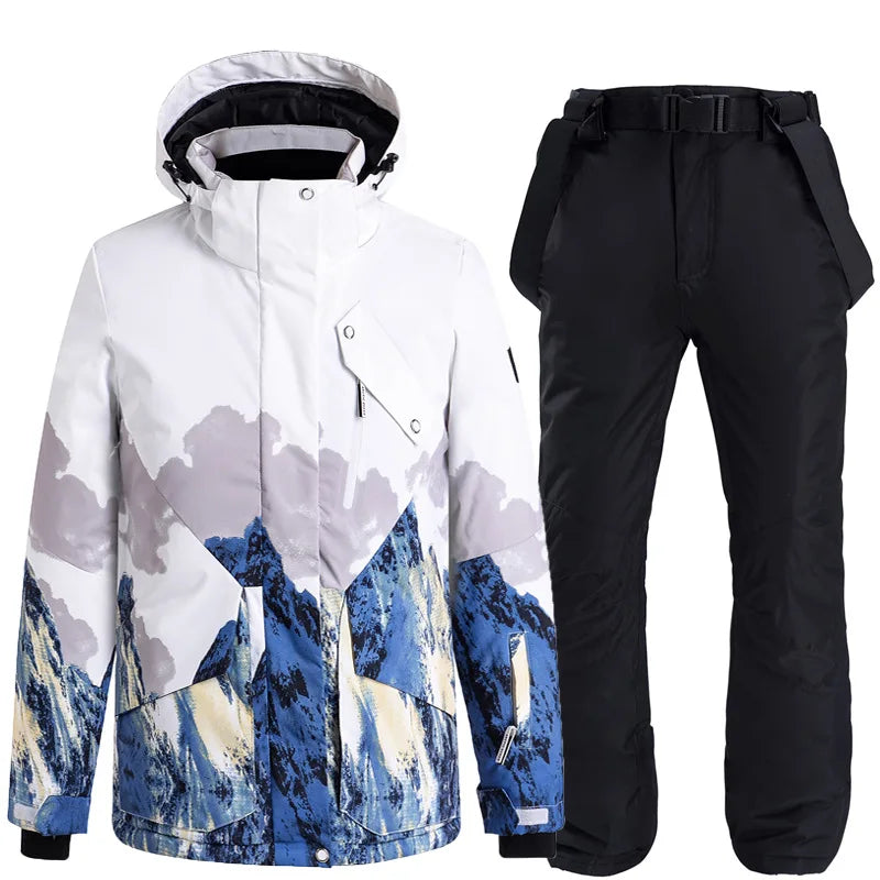 Nueva Ropa de Nieve para Montaña, Trajes de Esquí para Hombres, Mujeres y Parejas, Traje de Snowboard Impermeable y Cortavientos, Chaqueta de Esquí y Overol