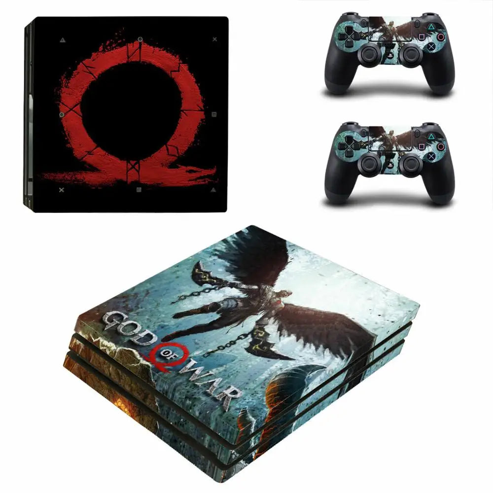 Adhesivo vinilo de God of War para consola PS4 Pro y mando