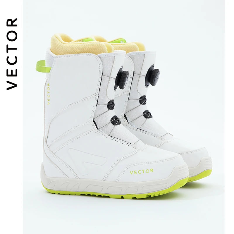Zapatos de esquí profesionales para hombre y mujer, botas de Snowboard impermeables cálidas, botas de nieve transpirables de cuero antideslizante, equipo de esquí