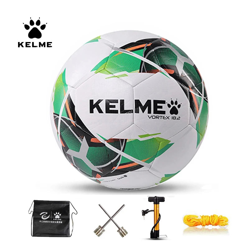 KELME balón de fútbol profesional TPU tamaño 3 tamaño 4 tamaño 5 rojo verde portería equipo partido bolas de entrenamiento máquina de coser 9886130