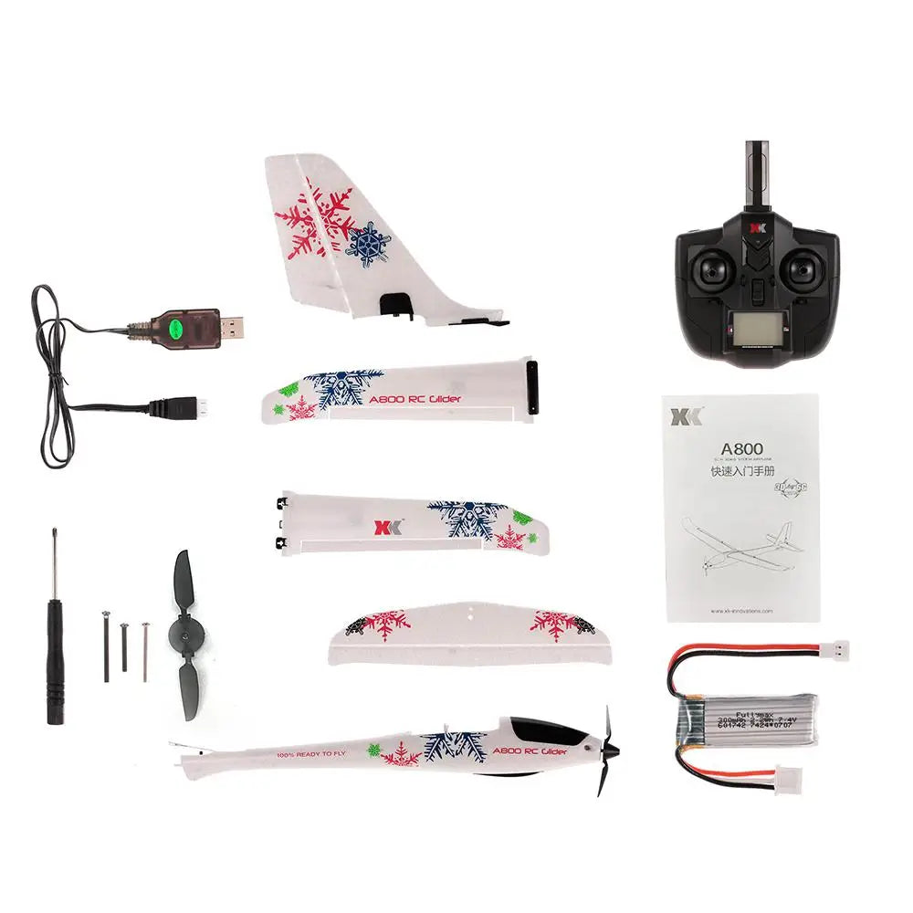 Wltoys-Avión RC XK A800, 5 CANALES, 3D, 6G, modo 780mm, envergadura de ala, 20 Min de tiempo de vuelo, avión EPO, RTF ala fija, planeador al aire libre, regalo