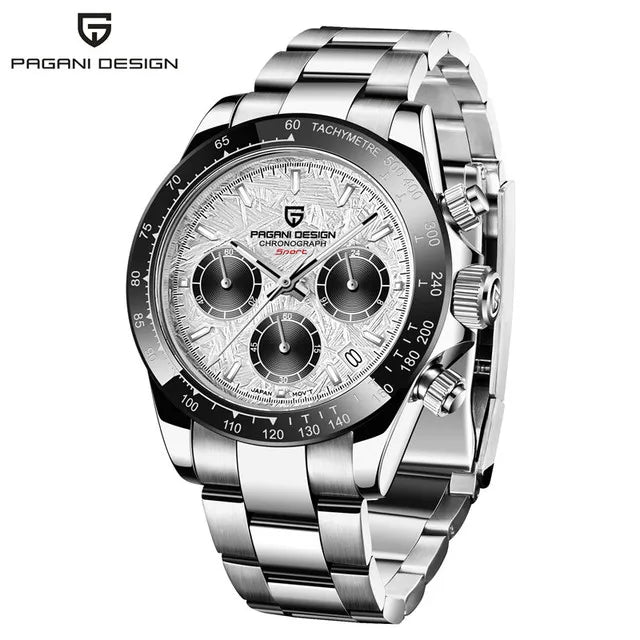 PAGANI DESIGN New 40 Men's Quartz Watch Sapphire Luxury Chronograph Stainless Steel Waterproof Men's Was Watch Relogio Masculino