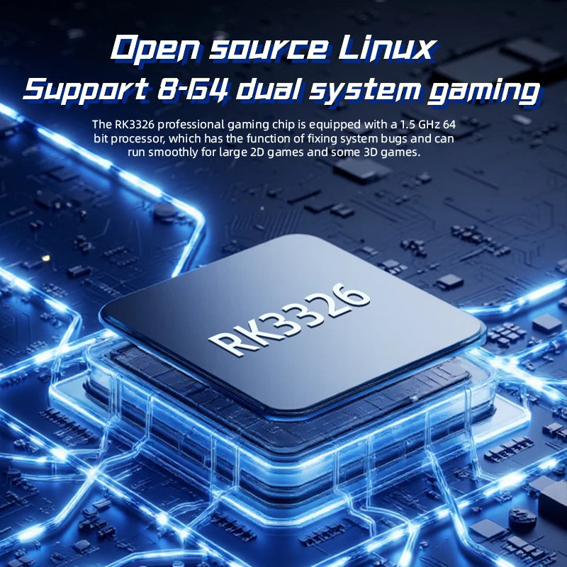 Chip RK3326 para consola portátil, montaje en placa electrónica