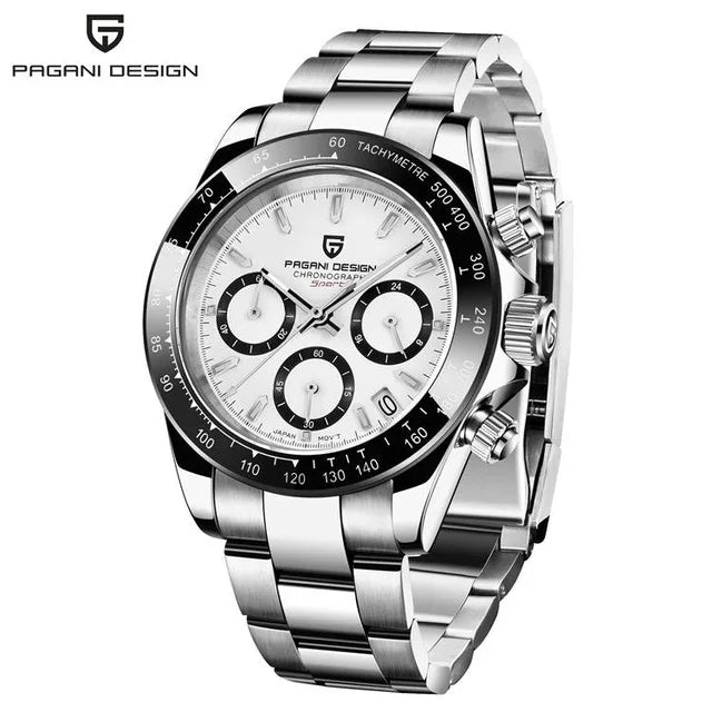 PAGANI DESIGN New 40 Men's Quartz Watch Sapphire Luxury Chronograph Stainless Steel Waterproof Men's Was Watch Relogio Masculino
