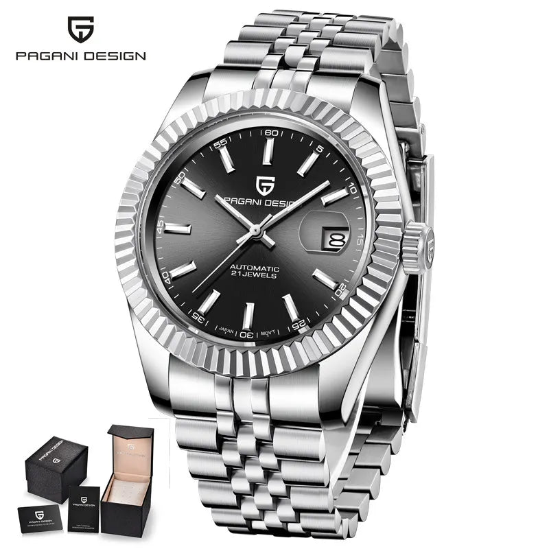 Reloj mecánico para hombre PAGANI DESIGN 2026 con calendario, reloj de pulsera automático de lujo de alta gama, movimiento NH35A, resistente al agua 100M