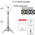 26 33CM luces de vídeo luz regulable Selfie LED anillo de luz USB anillo de iluminación lámpara con trípode soporte para hacer Youtube Ringlight