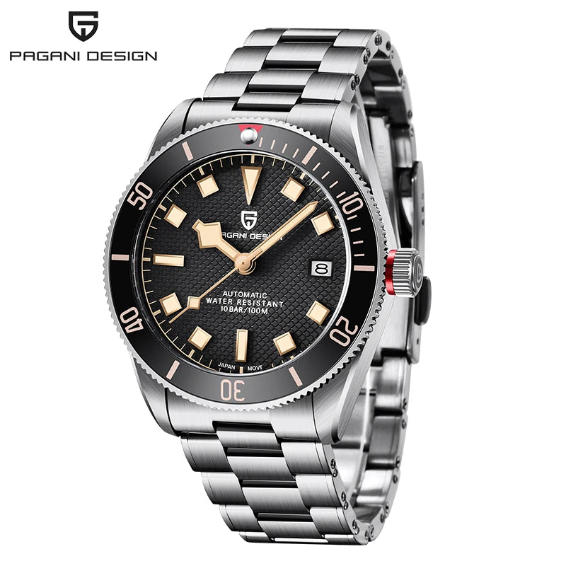 Nuevo reloj mecánico para hombre PAGANI DESIGN V2 Retro 2025, reloj automático NH35 para hombre, reloj de lujo con cristal de zafiro AR y luminiscencia