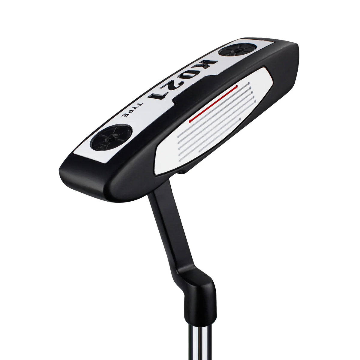Palos de golf para hombres y mujeres diestros - 3 líneas de puntería Putter de hoja de agarre de goma para entrenamiento en interiores/exteriores
