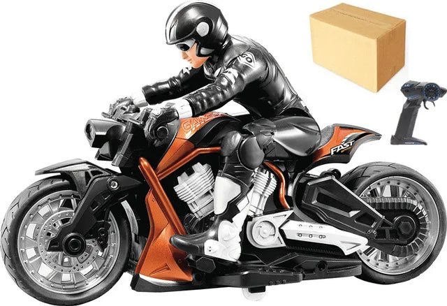 Motocicleta de acrobacias a control remoto de alta velocidad, coche de deriva con rotación de 360 grados, modelo de motocicleta de carreras con 60 minutos de autonomía