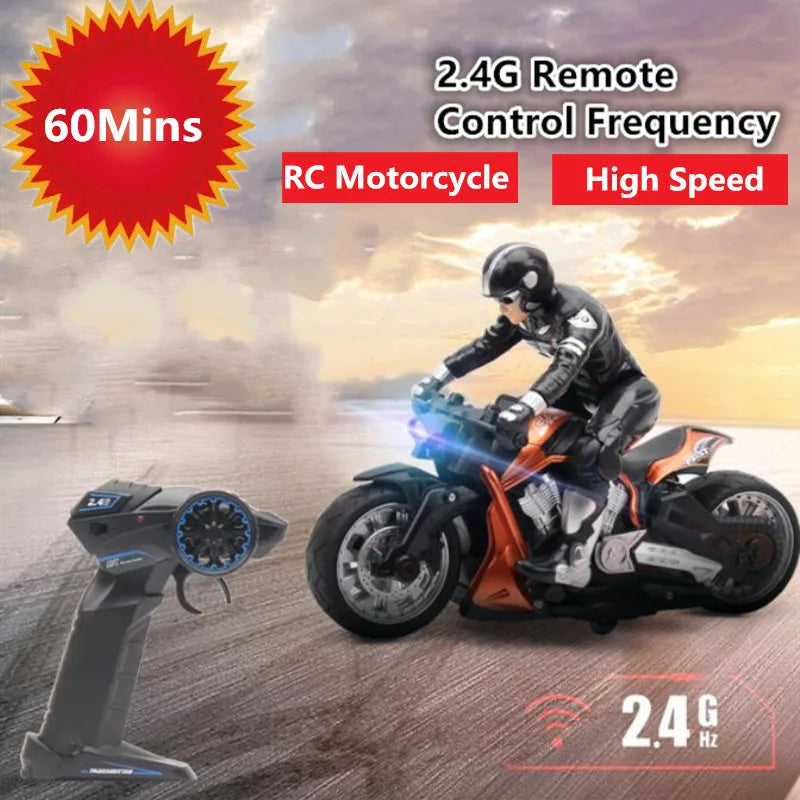 RC Stunt Motorcycle RC dirft Car RC Motorcycle Remote Control Motorbike 360 degree rotation Drift Car one hour driving Car