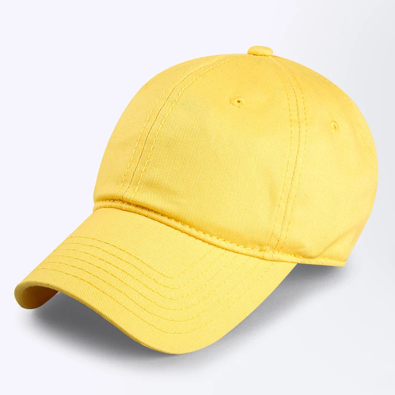 Gorras de béisbol de talla grande al por mayor, 100% algodón, sombreros de sol deportivos de verano para mujeres y hombres, gorras snapback lisas de tamaño grande para cabezas grandes, unisex