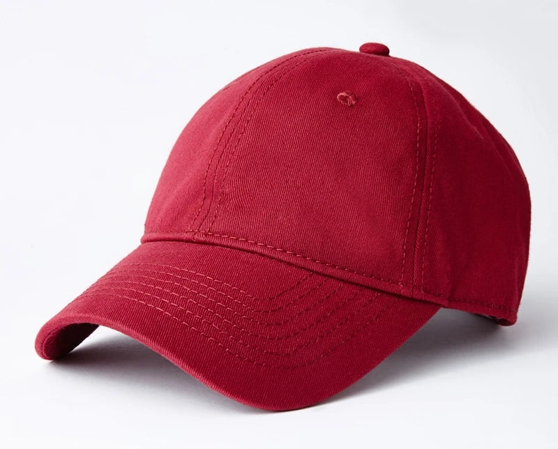 Gorras de béisbol de talla grande al por mayor, 100% algodón, sombreros de sol deportivos de verano para mujeres y hombres, gorras snapback lisas de tamaño grande para cabezas grandes, unisex