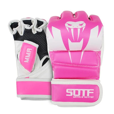 SOTF blanco MMA serpiente veneciana guantes de boxeo Multicolor guantes MMA Tigre Muay Thai muay thai boxeo guante de lucha caja de almohadillas Sanda