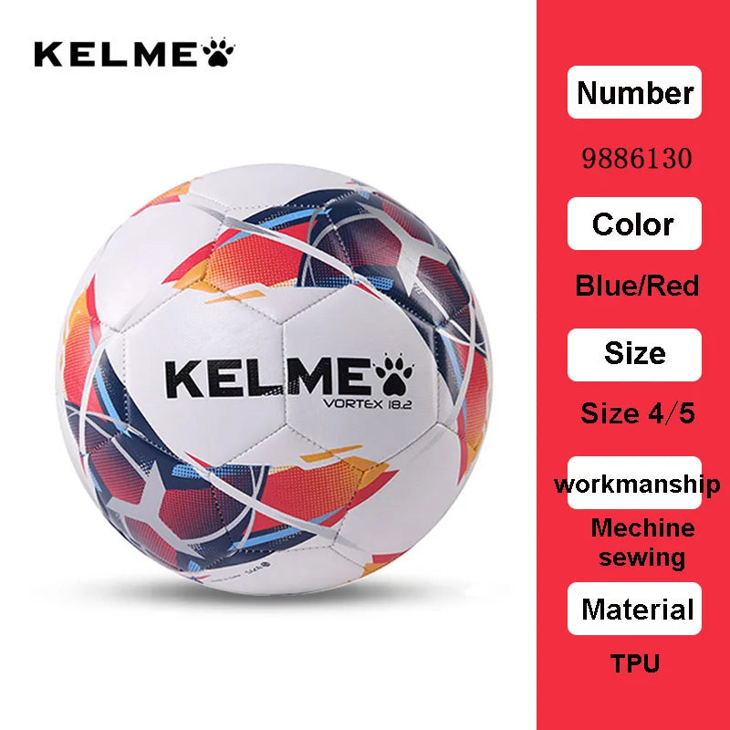 KELME balón de fútbol profesional TPU tamaño 3 tamaño 4 tamaño 5 rojo verde portería equipo partido bolas de entrenamiento máquina de coser 9886130