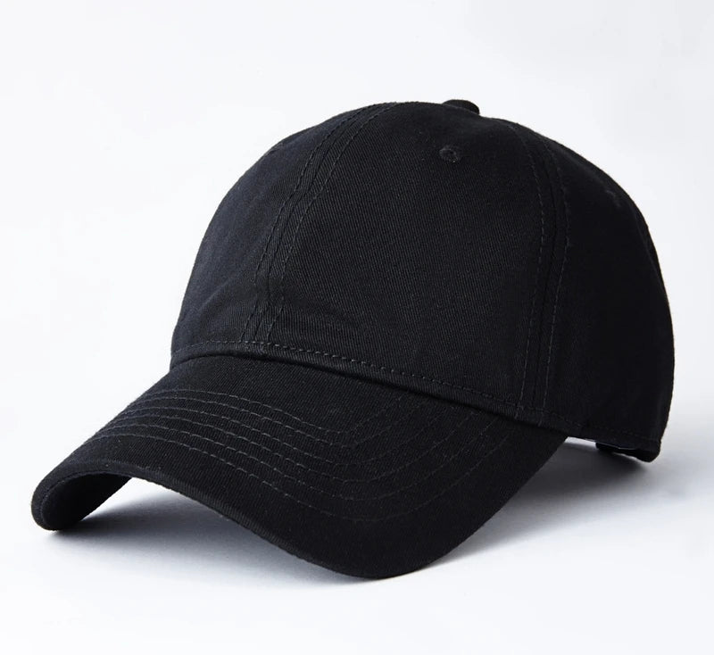 Gorras de béisbol de talla grande al por mayor, 100% algodón, sombreros de sol deportivos de verano para mujeres y hombres, gorras snapback lisas de tamaño grande para cabezas grandes, unisex