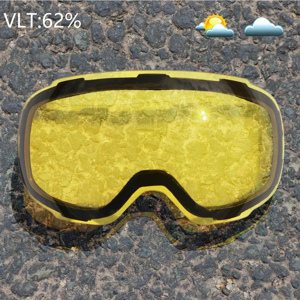 COPOZZ Gafas de esquí magnéticas con lentes de cambio rápido y estuche, protección 100% UV400, gafas de snowboard antivaho para hombres y mujeres
